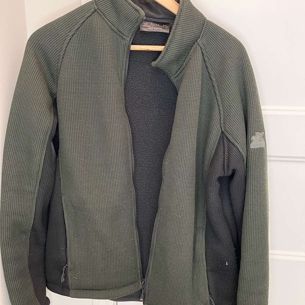 Olive Green Fleece Jacket